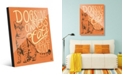 Creative Gallery Cats Have Staff - Tabby on Orange 20" x 24" Acrylic Wall Art Print